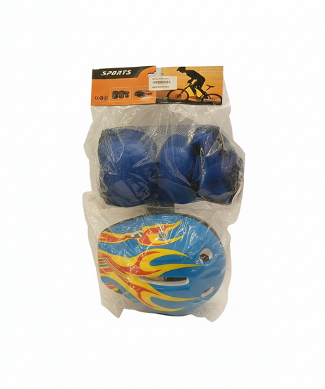 Helmet With Feet And Hand Protection-Blue