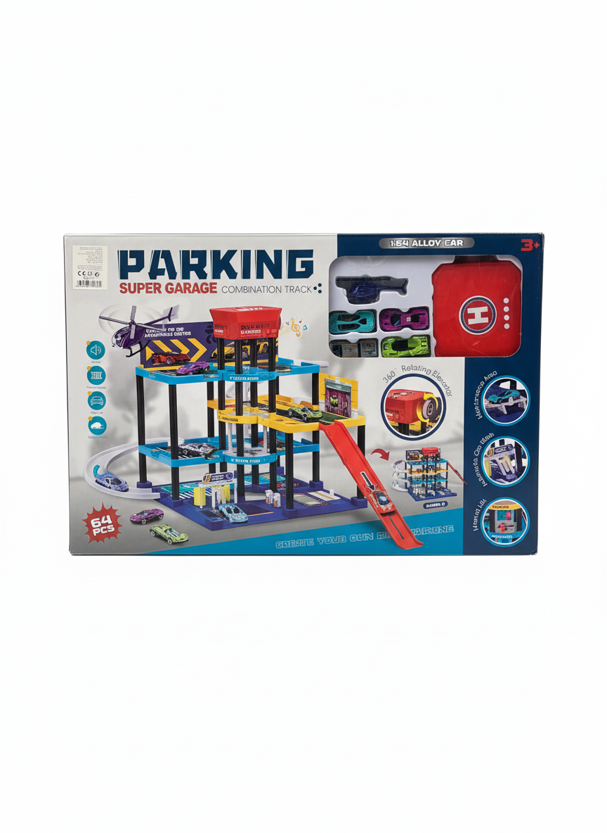 Parking Super Garage Combination Track 64 PCS