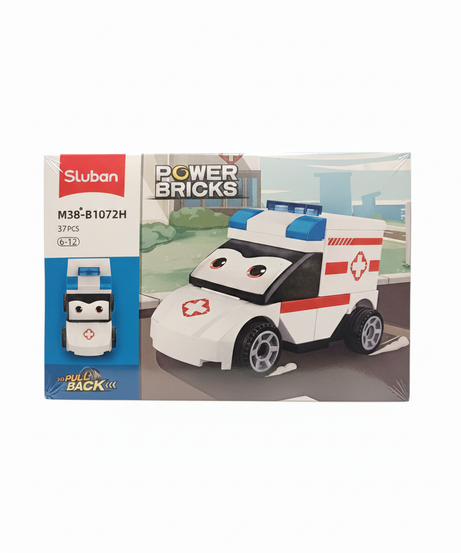 Sluban Power Bricks M38-B1072H Ambulance Building Set