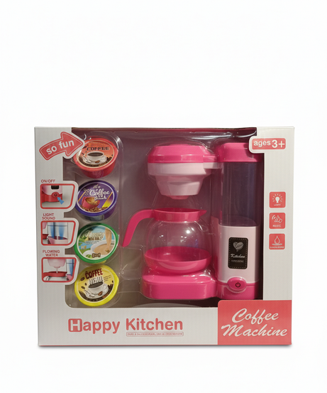 Happy Kitchen Coffee Machine Light Music Flowing Water
