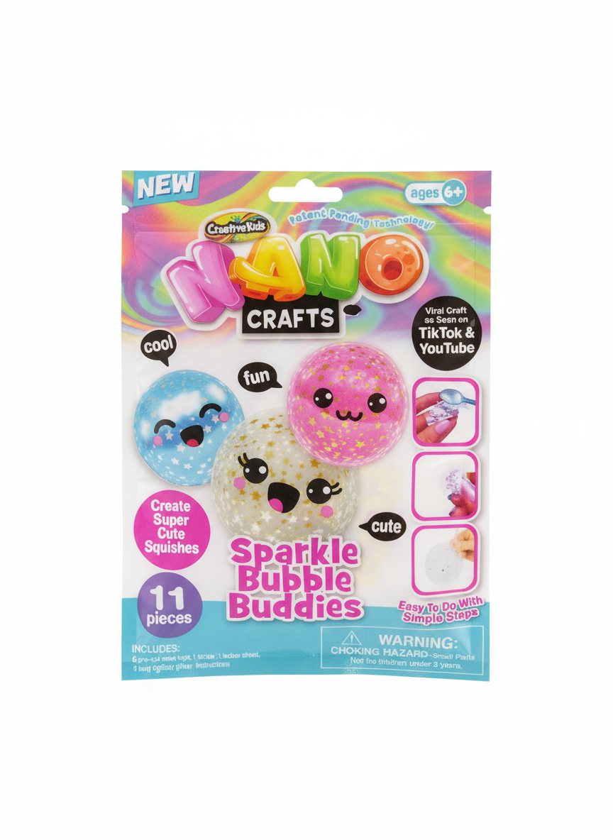 Nano Crafts Sparkle Bubble Buddies 11 PCS