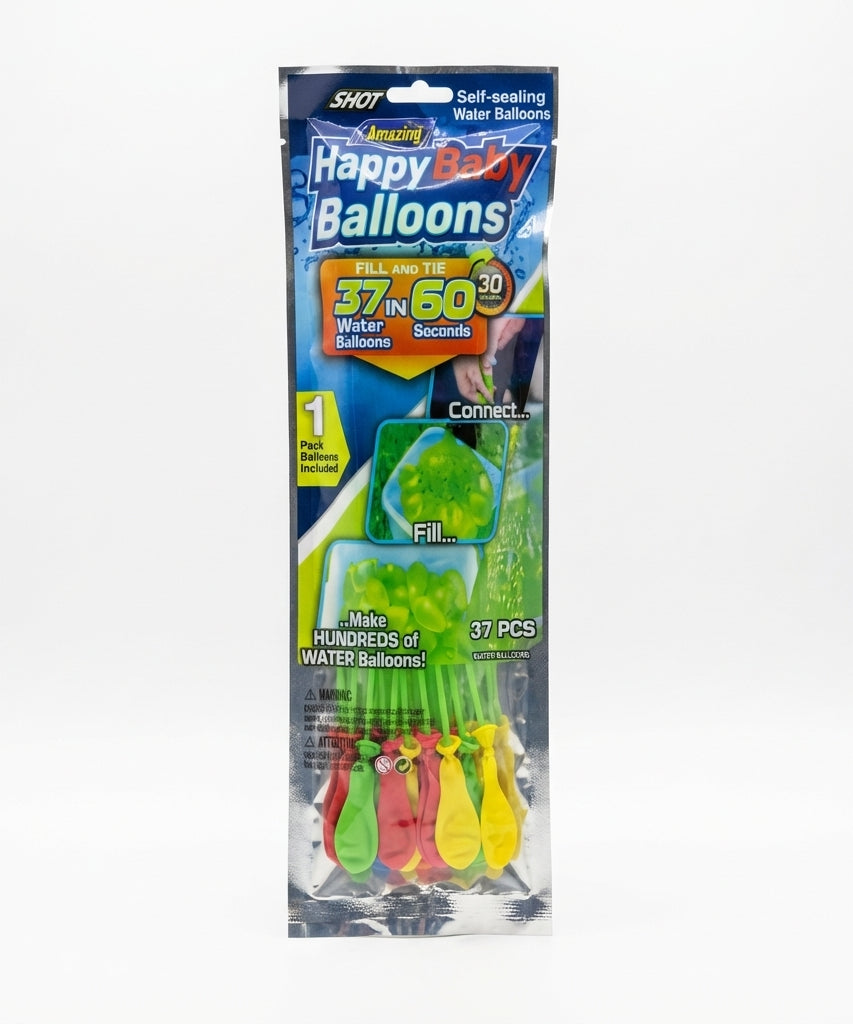 SHOT Amazing Happy Balloons Self-Sealing Water Balloons