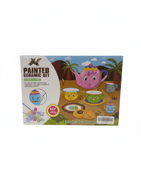 Painted Ceramic Set Dinosaur Series Animal