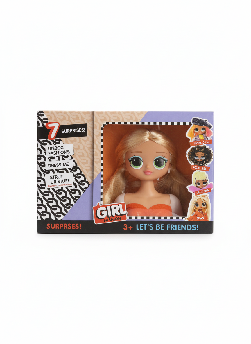 Girl Fashion Doll with 7 Surprises