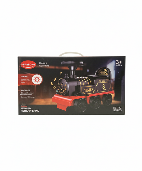 Retro Opening Children Train Discovery