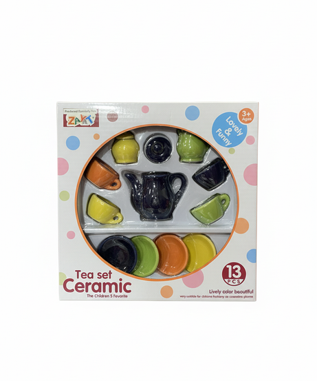 Tea Set Ceramic Lovely And Funny 13 PCS