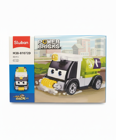 Sluban Power Bricks M38-B1072D Street Sweeper Truck