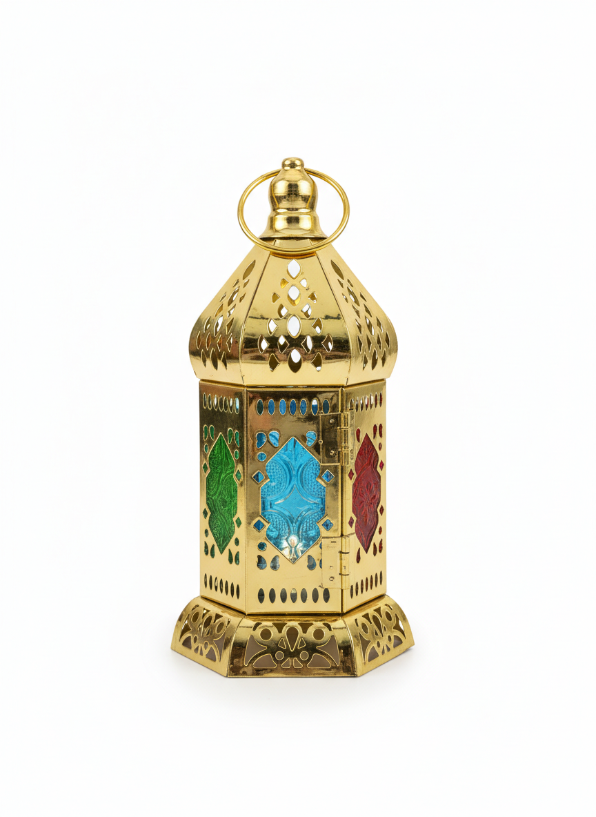 Ornate Golden LED Lantern