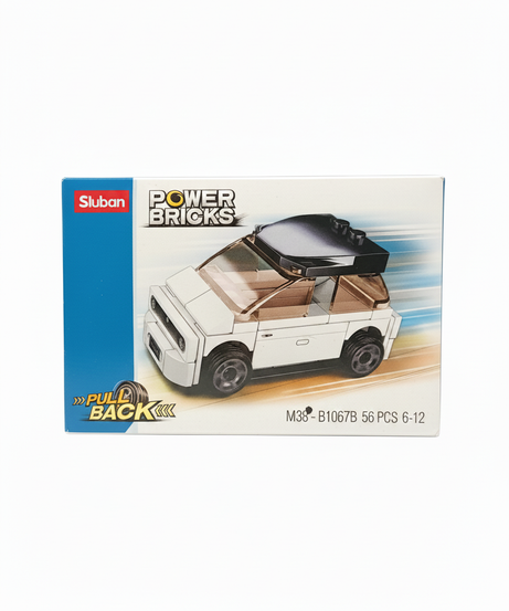 Sluban Power Bricks Pull Back Car Building Set M38-B1067B