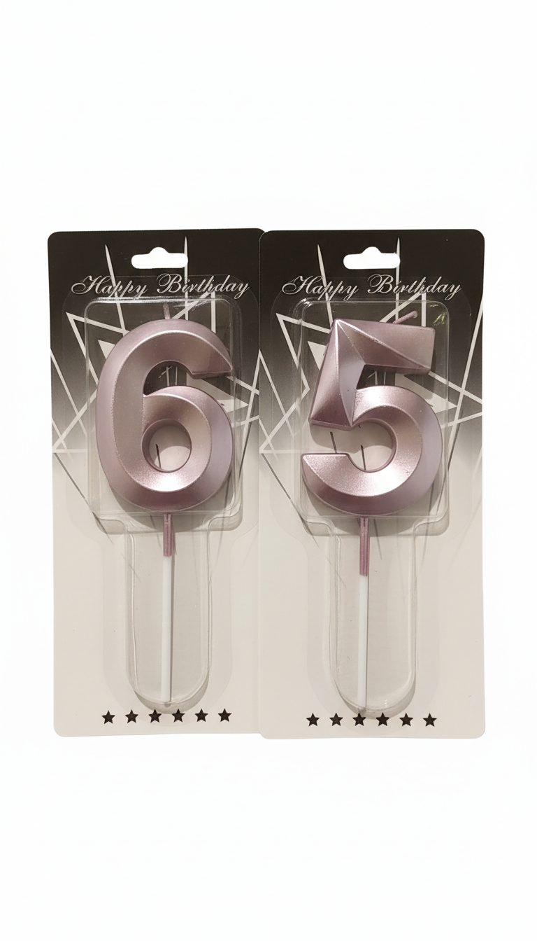 Happy Birthday Number Candle