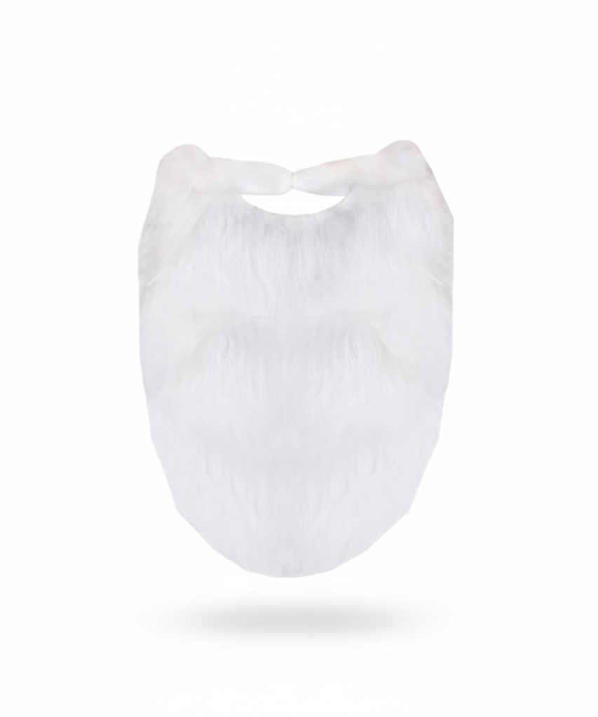 Deluxe White Faux Fur Costume Beard