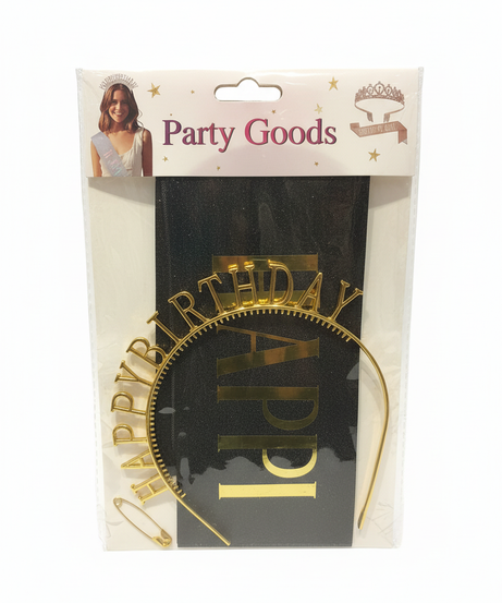 Party Goods Birthday Hair Band with glitter