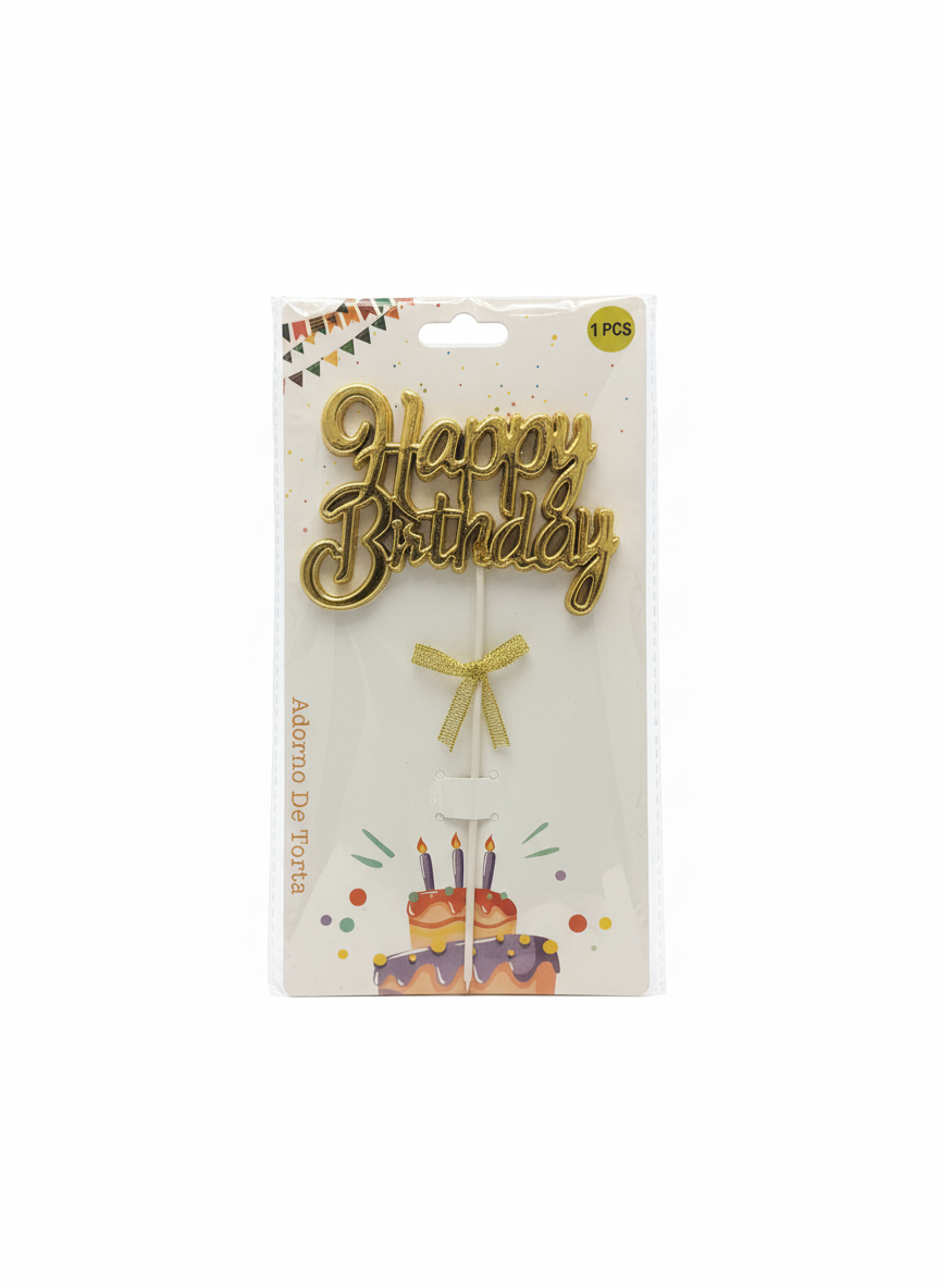 Happy Birthday Sign With Stick