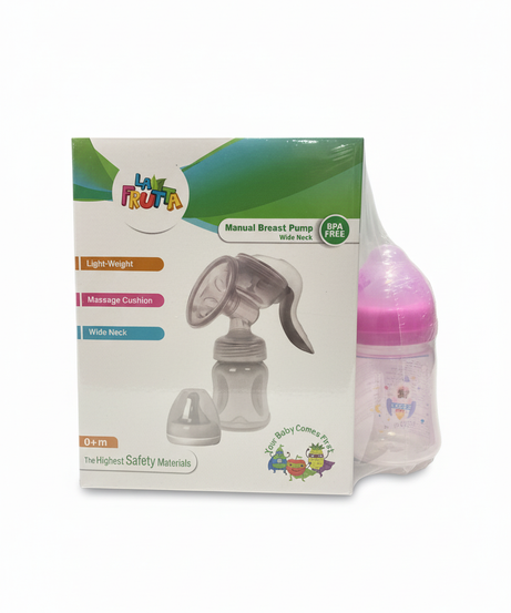 LA FRUTTA Manual Breast Pump Wide Neck