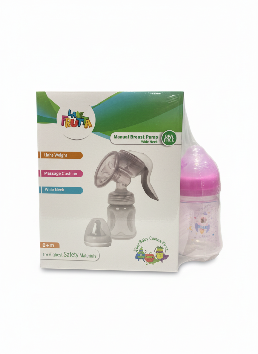 LA FRUTTA Manual Breast Pump Wide Neck
