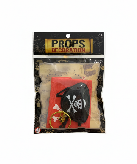 Halloween Pirate Patch Red