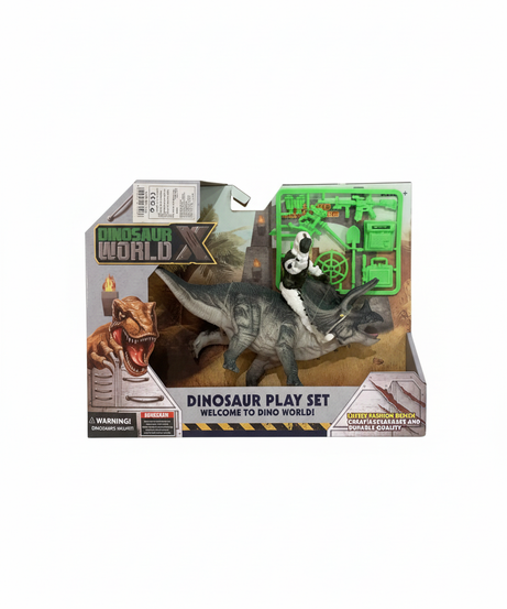 Dinosaur X World Dinosaur Play Set Triceratops