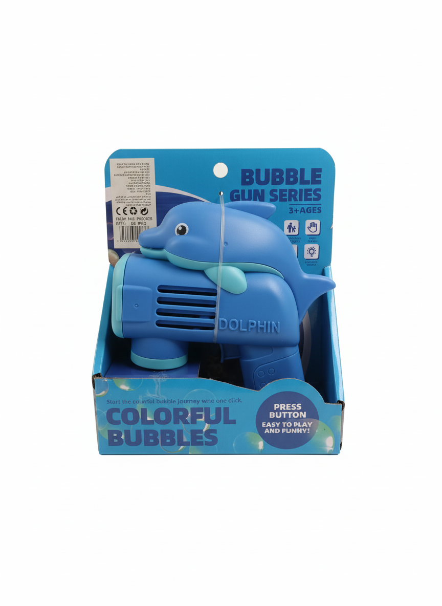 Dolphain Colorful Bubble Gun