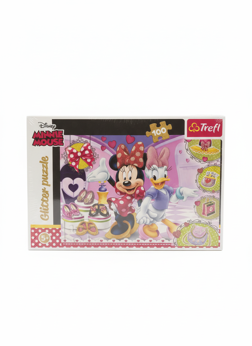 Glitter Puzzle Disney Minnie Mouse Trefl 100 PCS