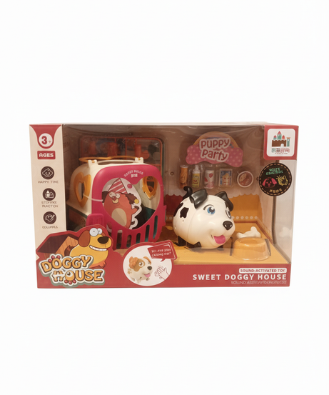 Doggy House Sound Activated Toy Doggy Music Storage