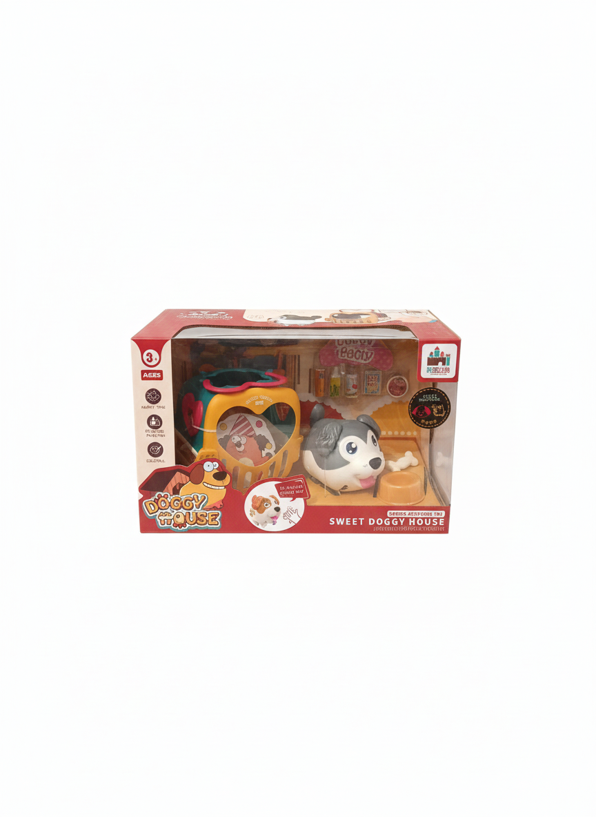 Doggy House Sound Activated Toy Sweet Doggy House