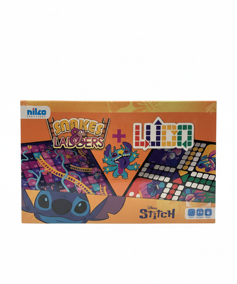 Disney Stitch Snakes And Ladders Board Game
