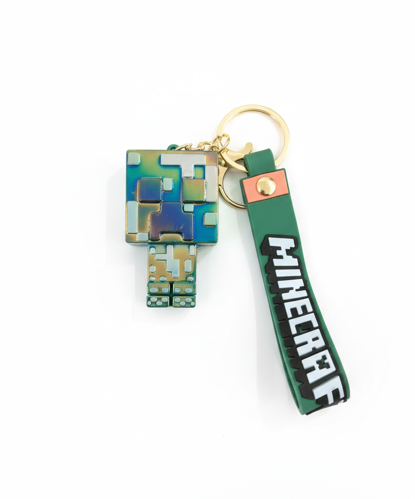 Minecraft New Version Electroplated Character Keychains