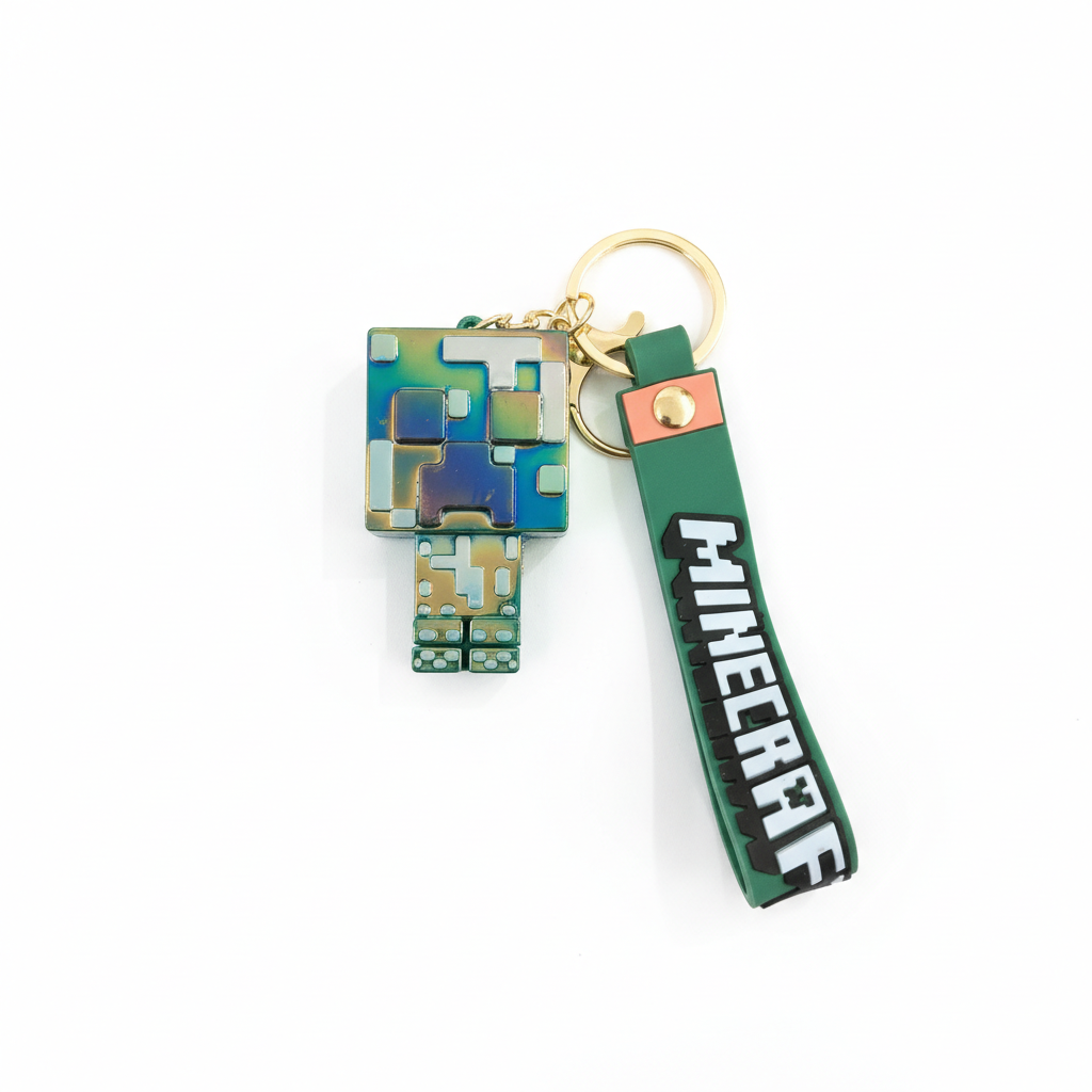 Minecraft New Version Electroplated Character Keychains