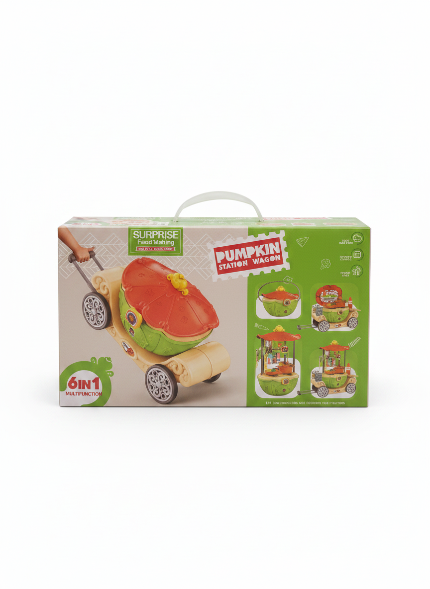 Pumpkin Station Wagon  Surprise Kitchen Set 6 In1 Multi Function