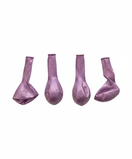 XYY 10-inch Purple Metallic Latex Balloons, 50 Pcs
