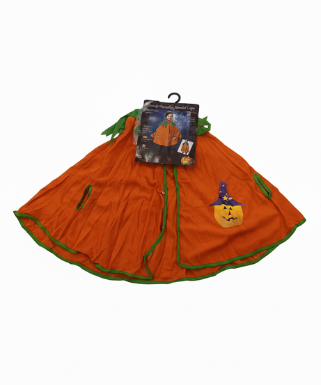 Comfy Pumpkin Hooded Cape