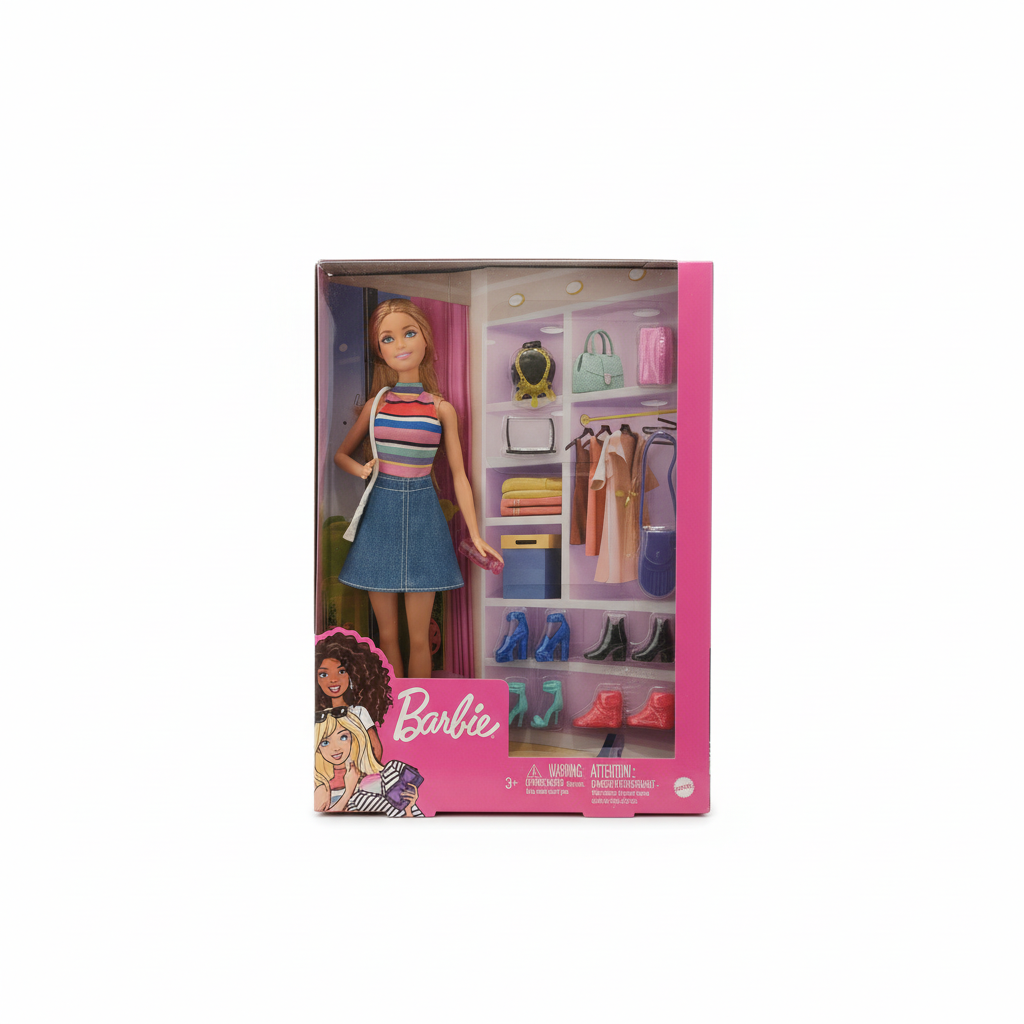 Barbie Fashion Doll with Closet & Accessory Collection
