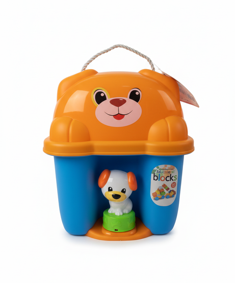 Educational Building Blocks Puppy Carry Case