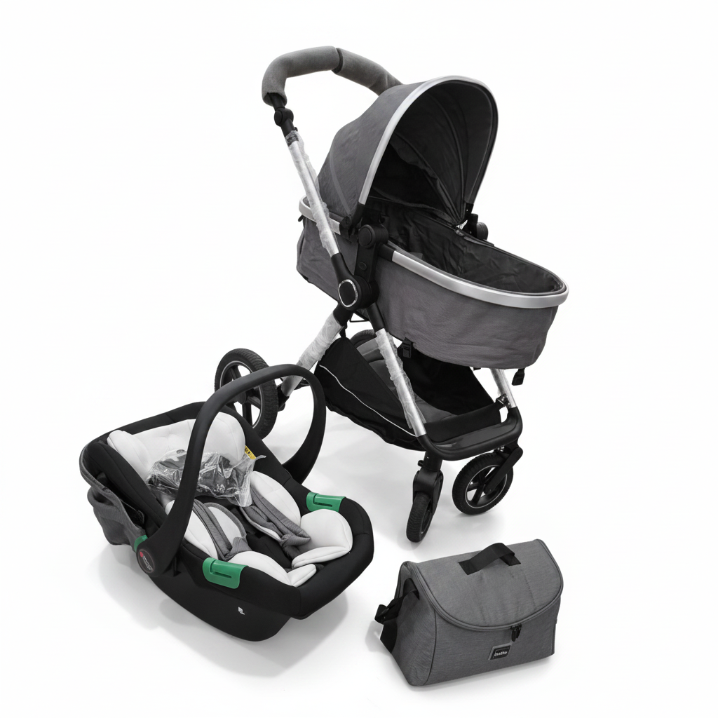 Kidilo 3-in-1 Baby Travel System with Stroller and Car Seat