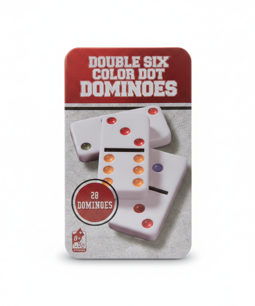 DOUBLE SIX COLOR DOT DOMINOES