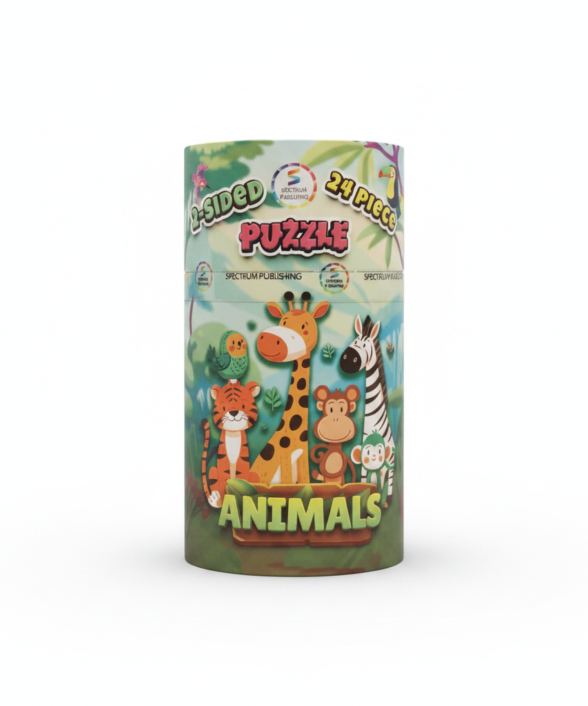 Spectrum Publishing 2-Sided Animals Puzzle