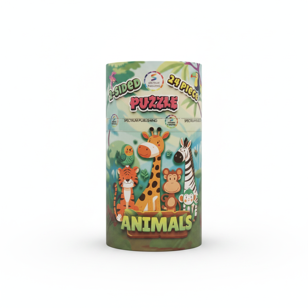 Spectrum Publishing 2-Sided Animals Puzzle