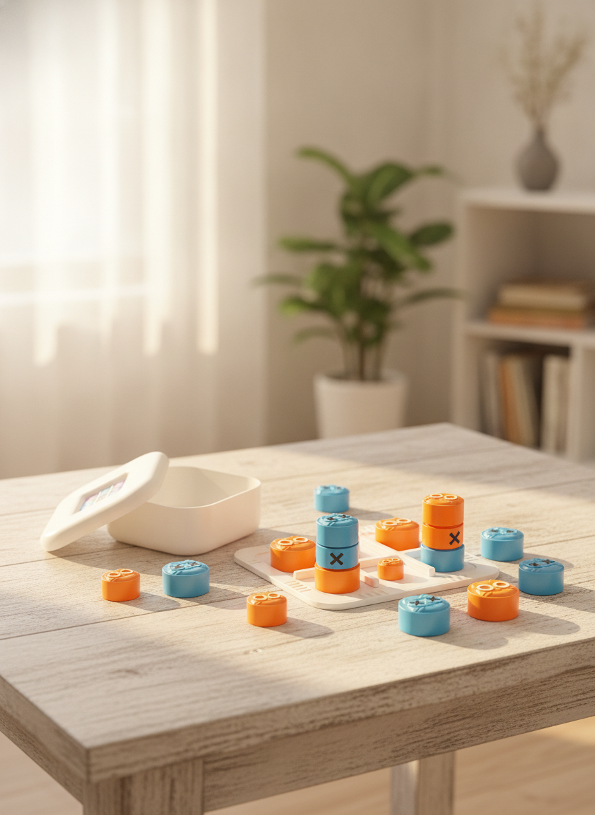 tuosiqi Tic-Tac-Toe Stacking Cup Board Game