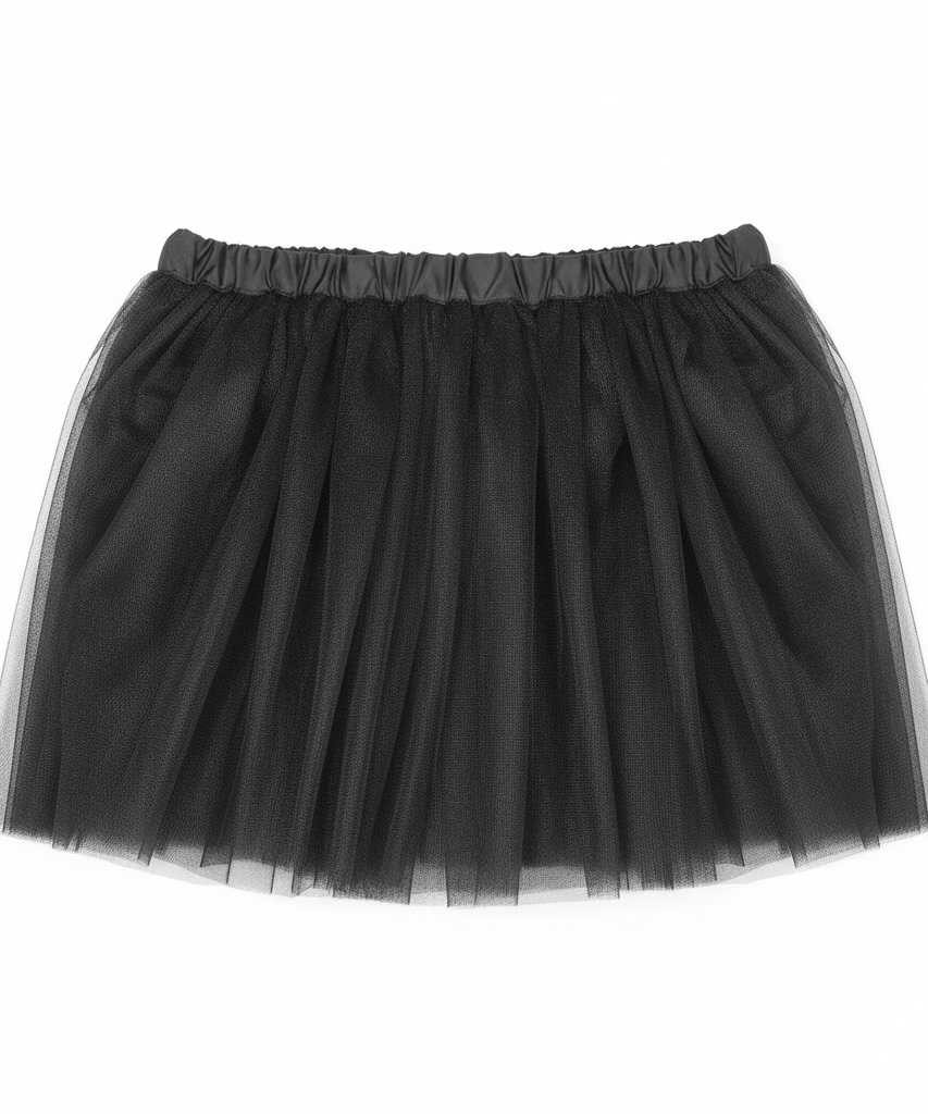 Children's Black Tulle Tutu Skirt