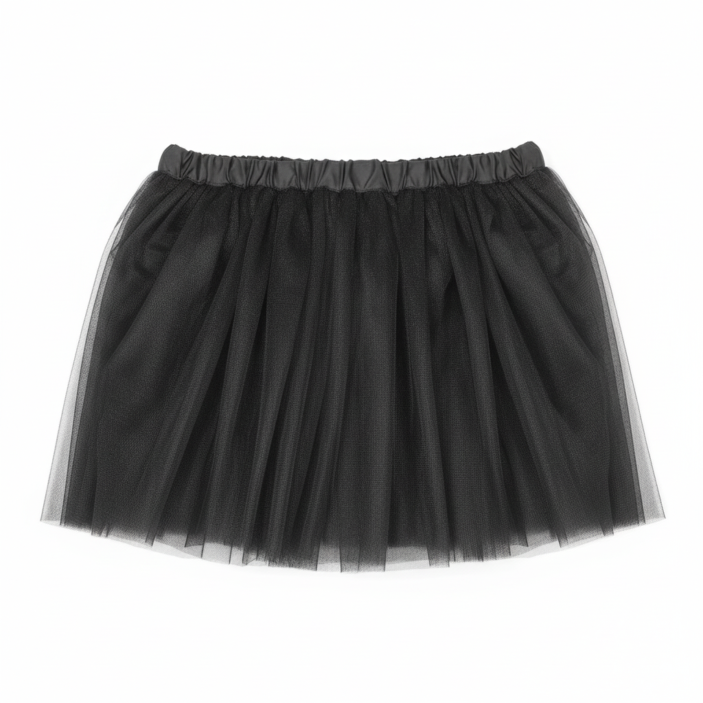 Children's Black Tulle Tutu Skirt