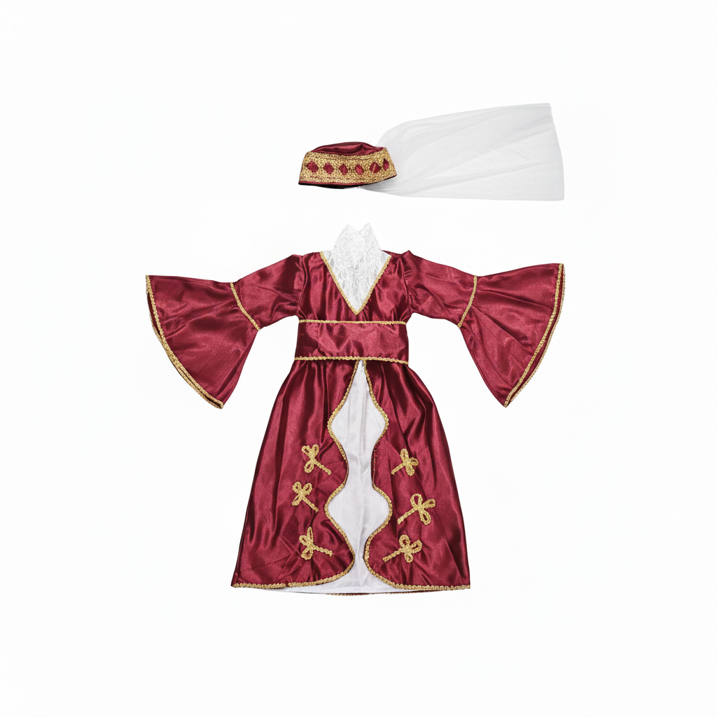 Turkish Regal Princess Dress-Up Costume Set
