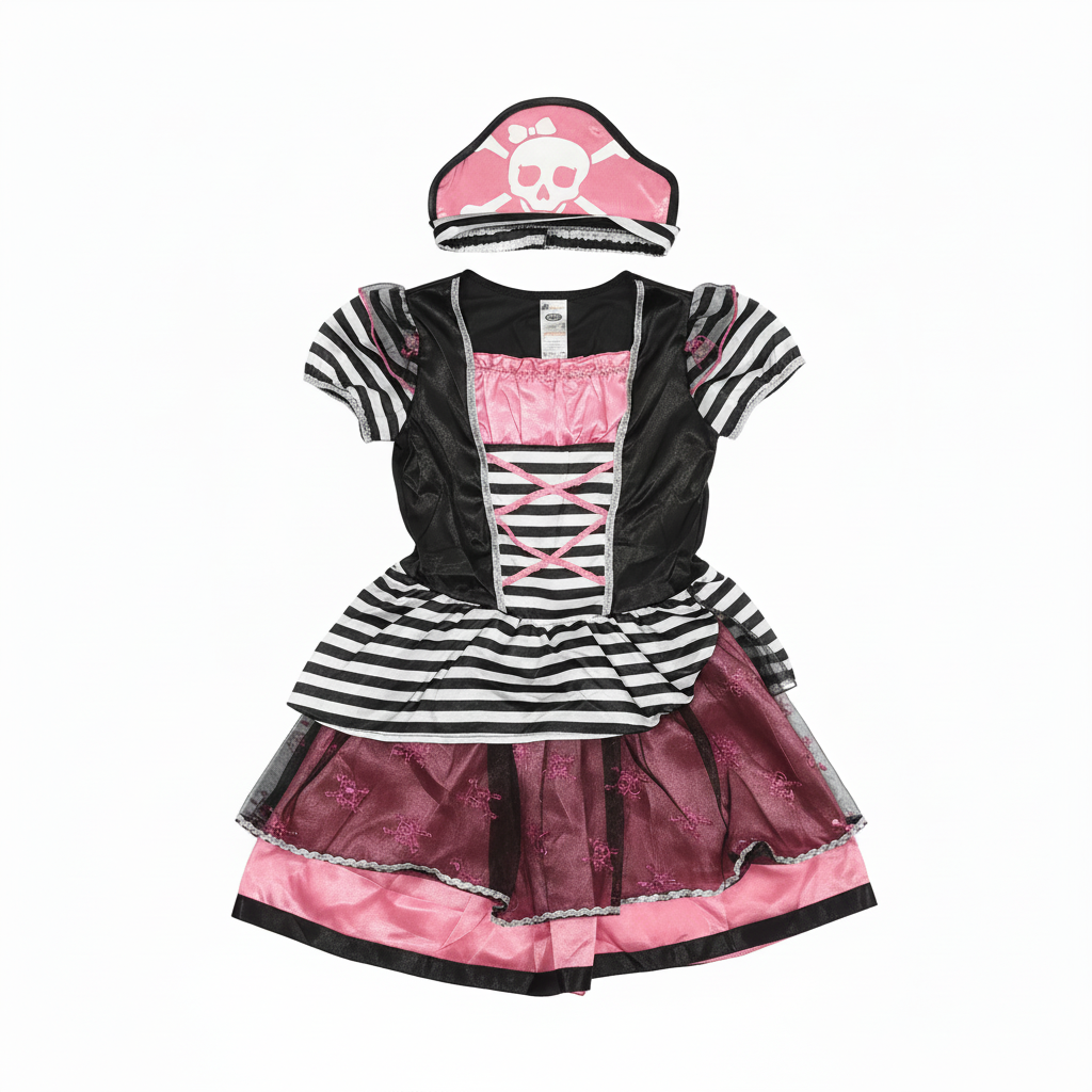 Graffiti Girls' Pink Pirate Dress-Up Costume