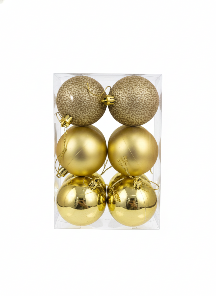 Christmas Tree Decoration 6 In 1 Balls