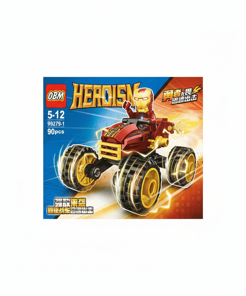 OBM HEROISM Iron Man Monster Buggy Building Set