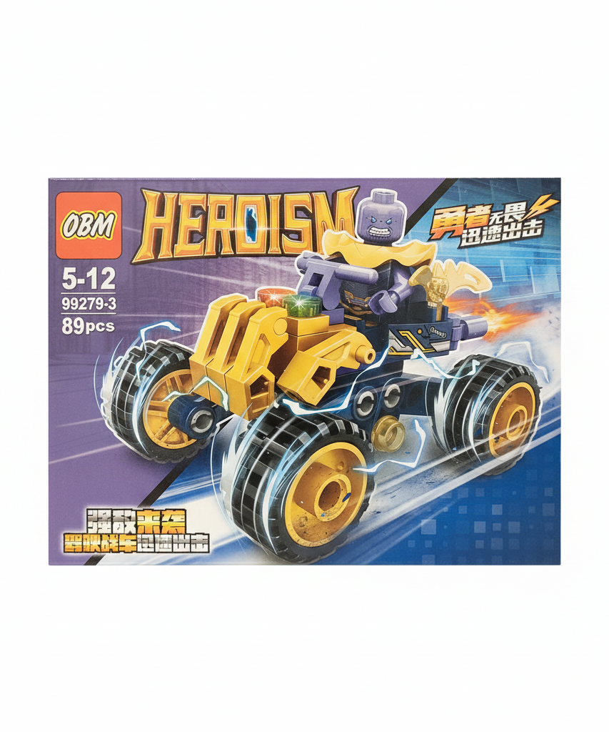 OBM HEROISM Iron Man Monster Buggy Building Set