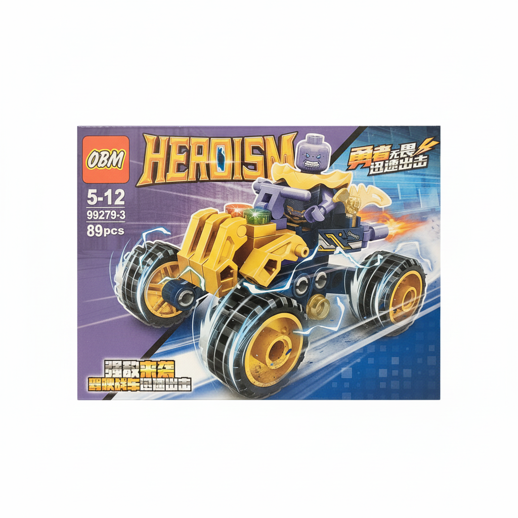 OBM HEROISM Iron Man Monster Buggy Building Set