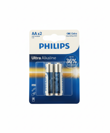 Philips Ultra Alkaline AA x2 Batteries