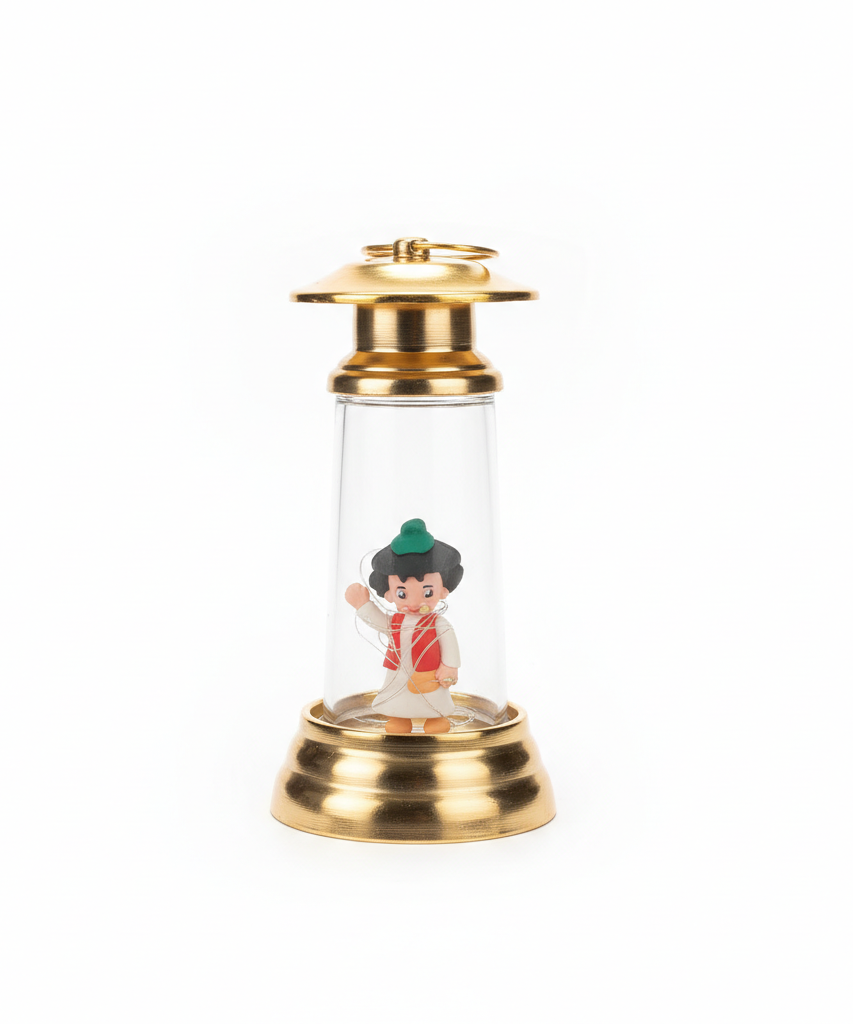 Antic Group Old Man Figurine LED Decorative Lantern