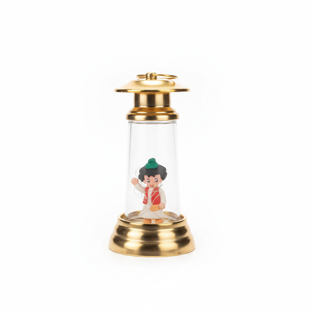Antic Group Old Man Figurine LED Decorative Lantern
