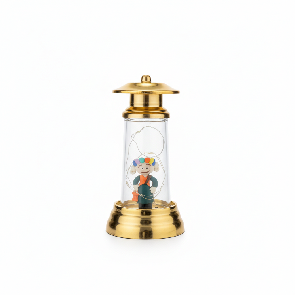 Antic Group Old Man Figurine LED Decorative Lantern